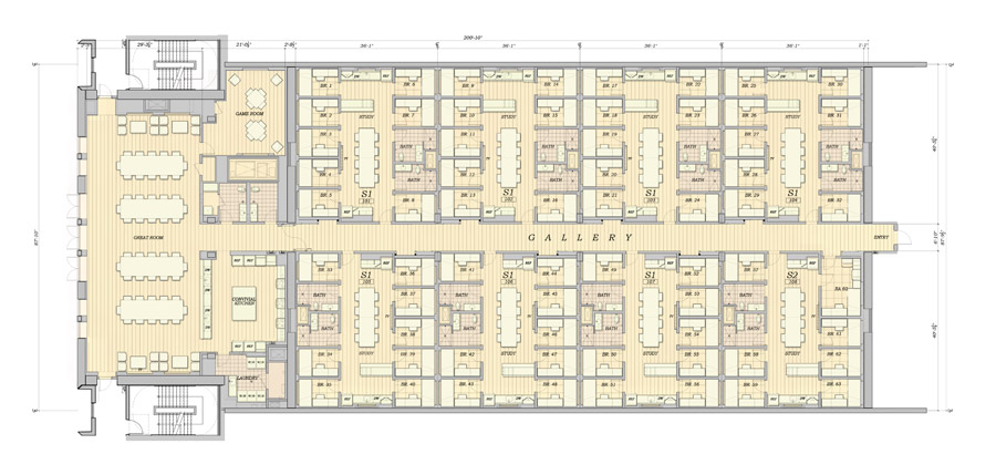 Typical House Plan, Munger Hall.