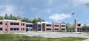 HMFH Architects has designed the new school. Construction has begun. 