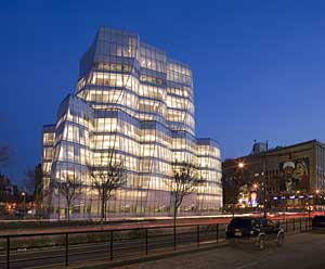 InterActiveCorp headquarters in New York City, designed by Gehry Partners/STUDIOS Architecture