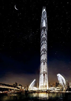 Nakheel Tower in Dubai, by Woods Bagot.