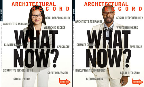 Architectural Record January 2011 covers