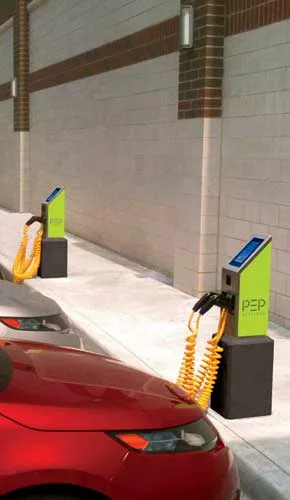Level 2 Commercial Dual-Port Electric-Vehicle Charging Station