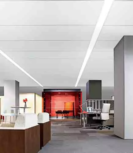 Monolithic Ceiling &amp; Lighting System