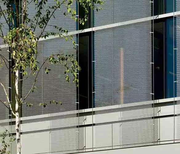 Woven-Metal Fabric Fins