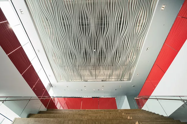 Horizontal Curved High Profile Series Baffle Ceiling System