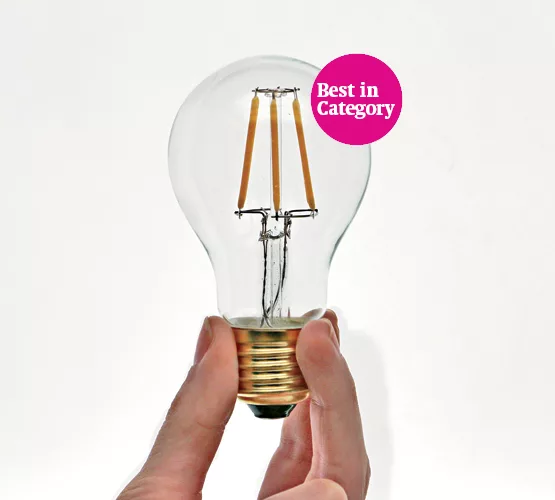 All-Glass Dimmable Hybrid LED A-Lamp