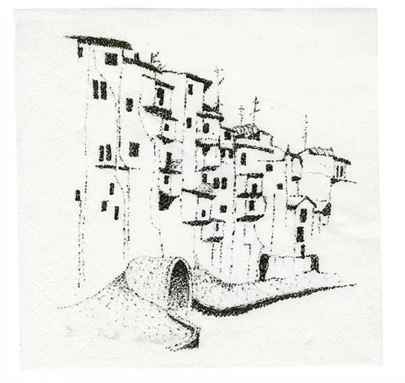 2018 Cocktail Napkin Sketch Contest: Winner, Non-Registered Architect