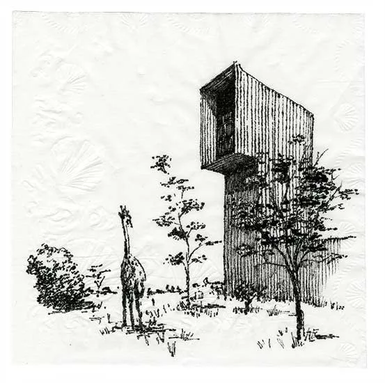 2018 Cocktail Napkin Sketch Contest: Runner-Up, Registered Architect