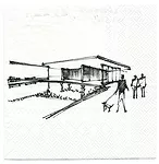2019 Cocktail Napkin Sketch Contest: Runner-Up, Non-Registered Architect