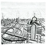 2019 Cocktail Napkin Sketch Contest: Runner-Up, Non-Registered Architect