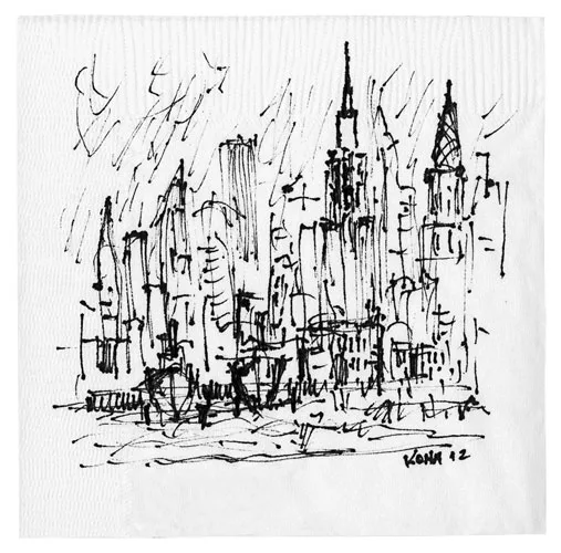 Cocktail Napkin Sketch Contest 2012 Specially Invited Entries
