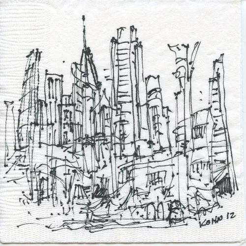 Cocktail Napkin Sketch Contest 2012 Specially Invited Entries