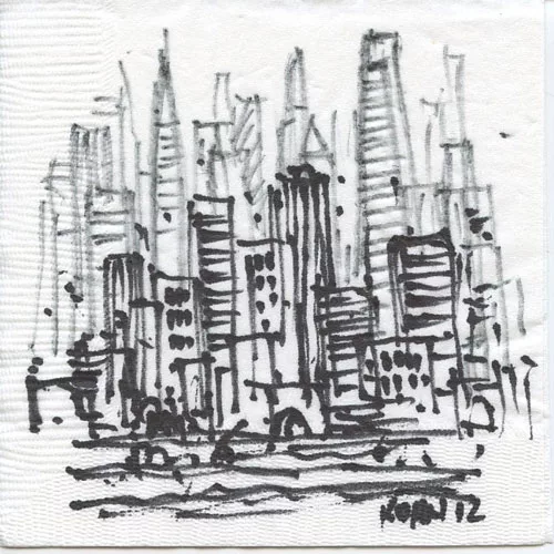 Cocktail Napkin Sketch Contest 2012 Specially Invited Entries