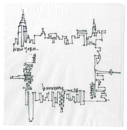 Cocktail Napkin Sketch Contest 2011 Off Beat