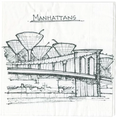 Cocktail Napkin Sketch Contest 2011 Off Beat