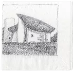 Cocktail Napkin Sketch Contest 2011 Ronchamp