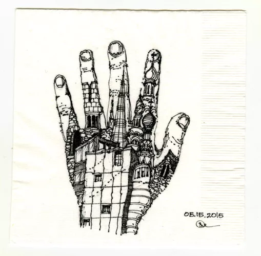 Cocktail Napkin Sketch Contest 2015 Winner Honorable Mentions
