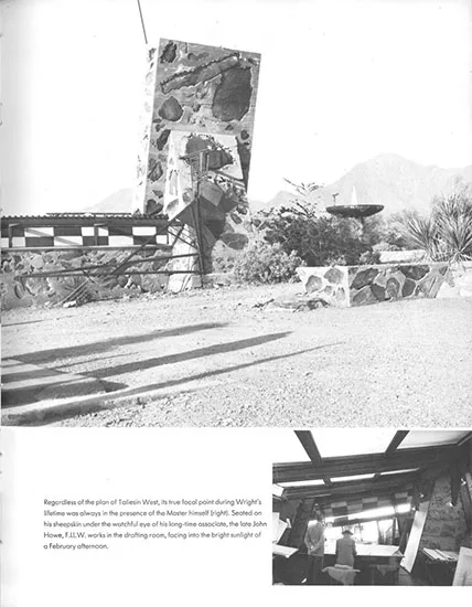Frank Lloyd Wright at Taliesin West, 1958