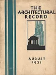Architectural Record August 1931