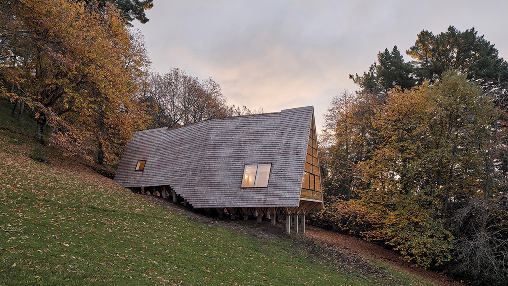 House A on a Slope.