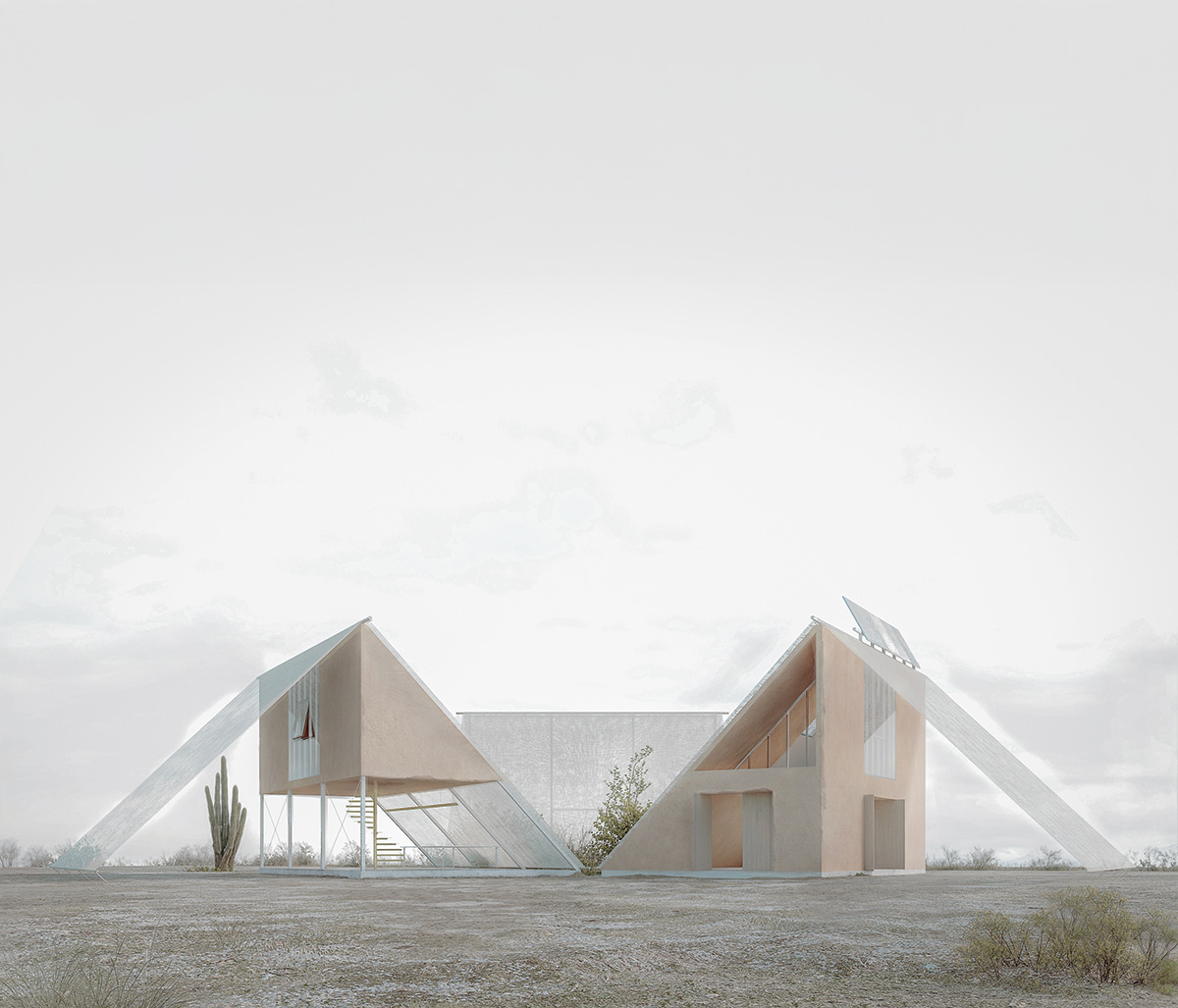 Wayaka Center rendering by Santiago Valdivieso