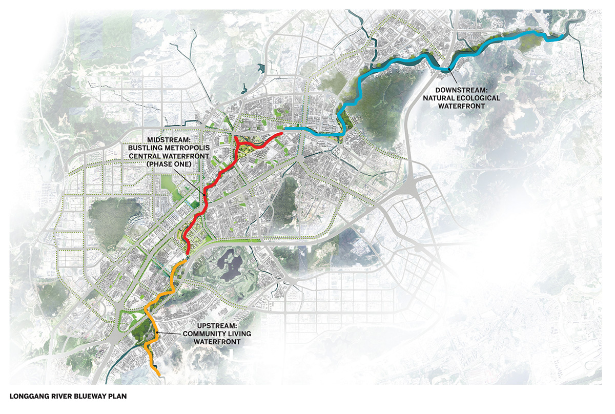 Longgang River Blueway plan.