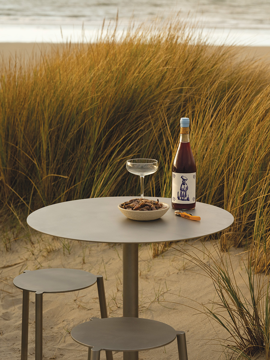 Isla table and stool by Køge Design
