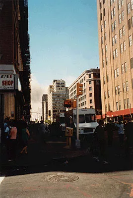 New York City street on 9/11.