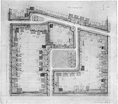 Standard houses in a community plan