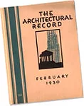 1930 Architectural Record cover