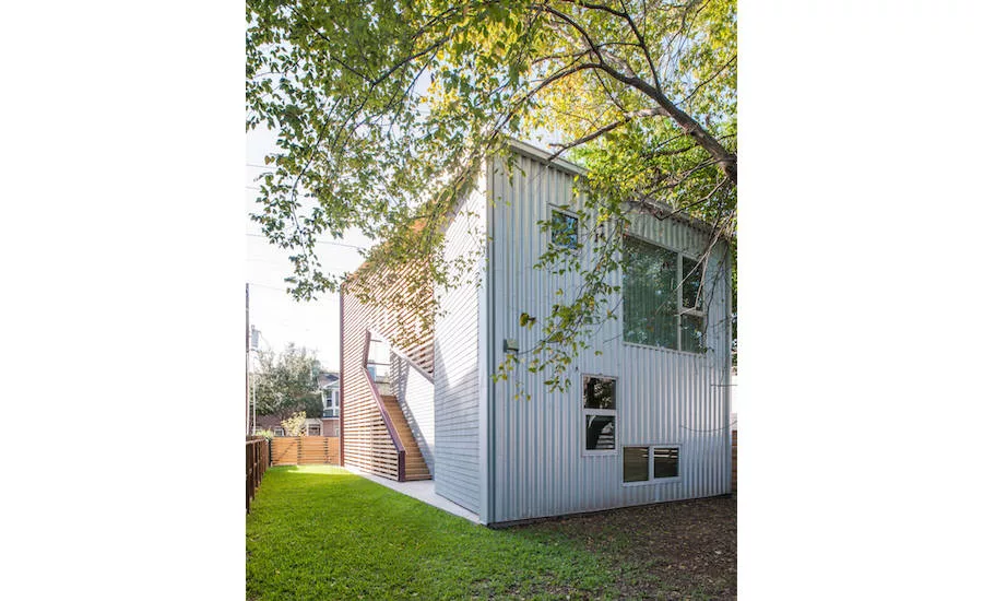 Shotgun Chameleon House external stair