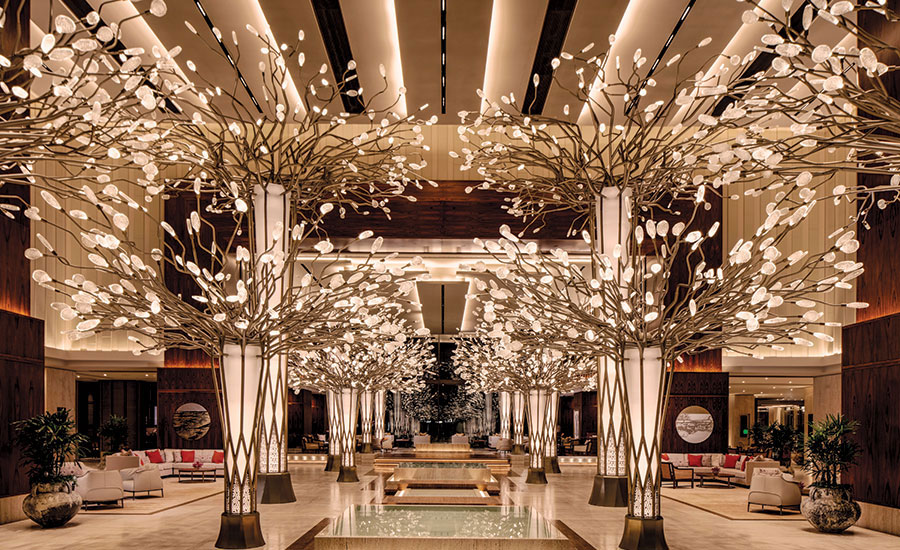 Mandarin Oriental Jumeira Lobby By Designwilkes And Dpa Lighting