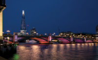 Illuminated River in London
