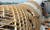Gridshell Roof of Swatch Headquarters