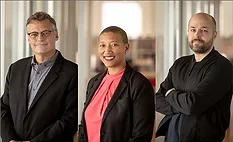 Arup director Brian Stacy, HOK principal Kimberly Dowdell, and CookFox associate Arno Adkins.