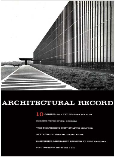 The cover of Record soon after the first phase opened in 1962.