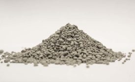 Granulated cement.
