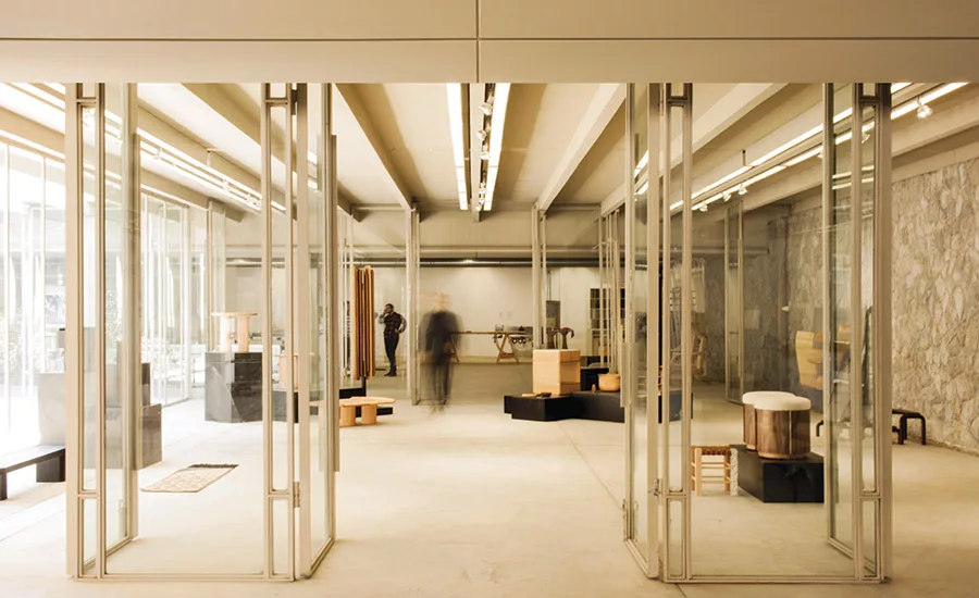 The Lebanon Pavilion's Glazed Partitions.