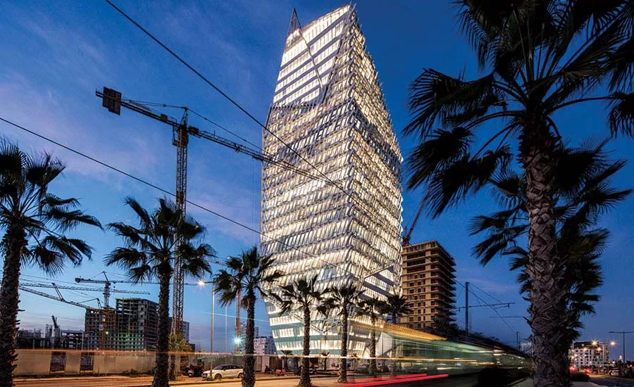 The 25-story Casablanca Finance City (CFC) tower in Morocco.