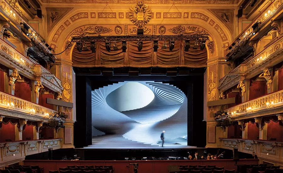 Barkow Leibinger's set design for Fidelio in Vienna.