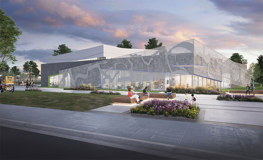 A library and recreation center in Stockton, California.