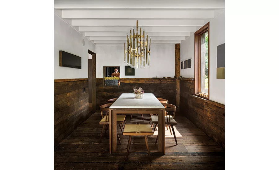 The Garden House's dining room.