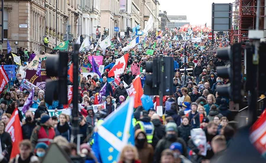 Demonstrators from around the globe filled Glasgow's streets during COP26