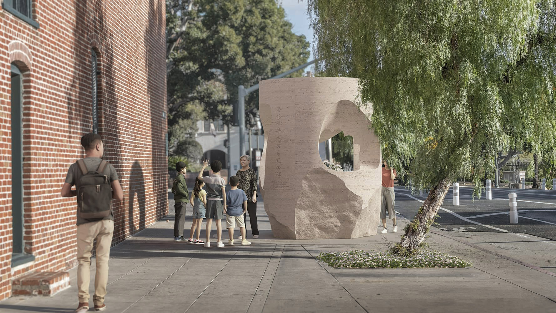 Memorial to the Victims of the 1871 Chinese Massacre.