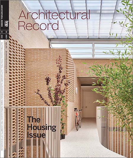 Architectural Record October 2023 Cover featuring Borrassà.