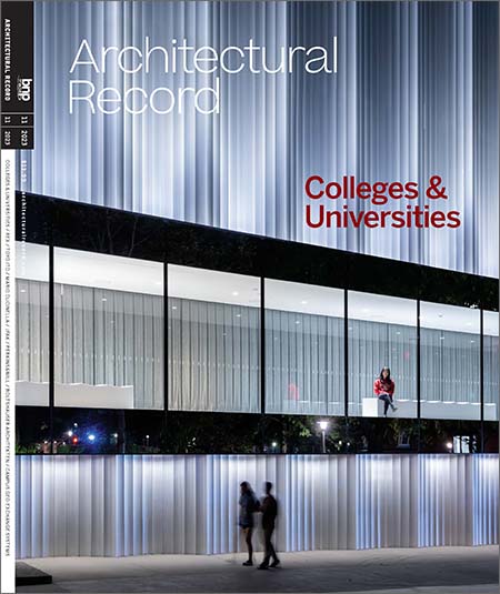 Architectural Record November 2023 Cover.