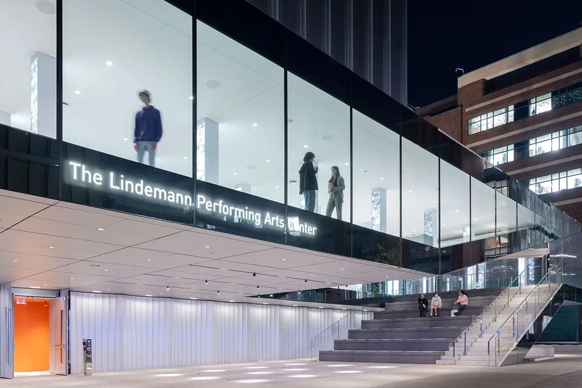 Lindemann Performing Arts Center.