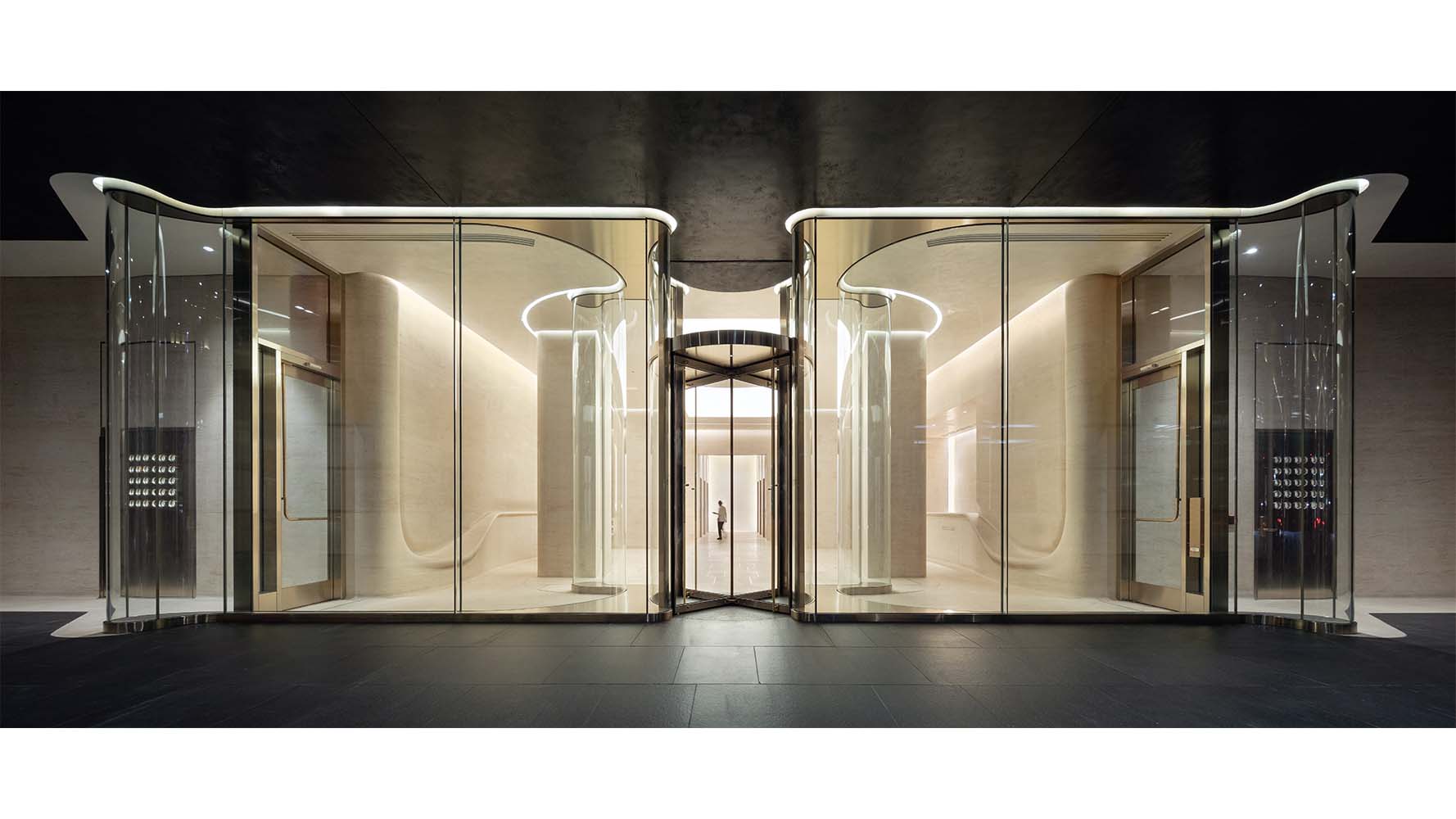 Kohn Pedersen Fox Revamps a New York Lobby with Art Nouveau–Inspired Glazing