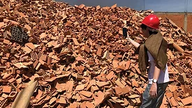 Waste Bricks at COMEXTESA Factory