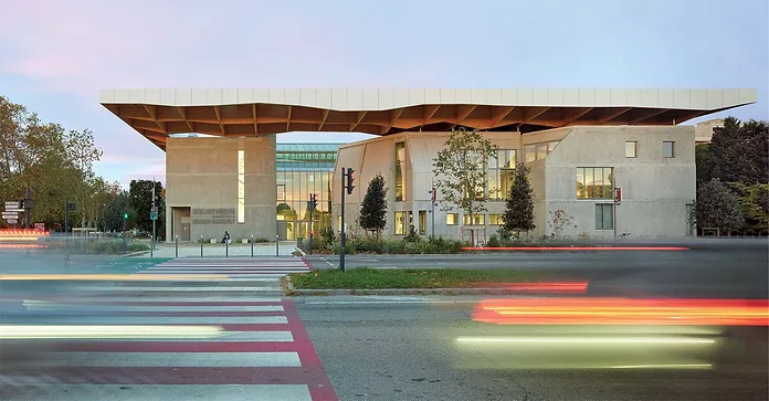 Jakob + MacFarlane Dusts Off a 1980s Library in France
